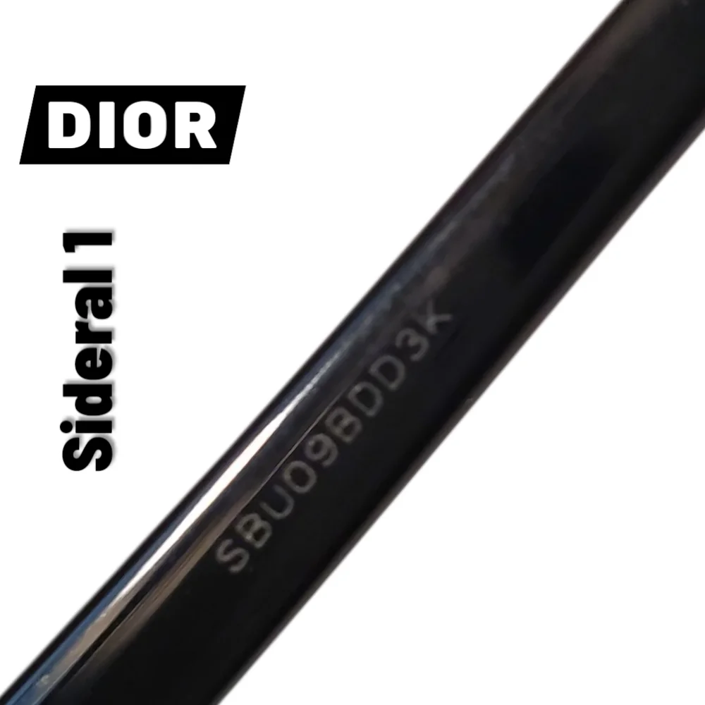 DIOR Black and Gold Sideral1 Round Frame J63Y1 Unisex Sunglasses